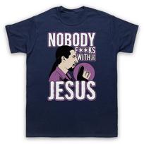 Nobody Jesus The Big Lebowski Bowling Film Men's & Women's T-Shirt 2XL black