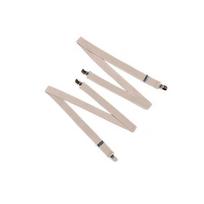 For Women No Cross Solid Color Tie Suspenders Hanging Pants Clip Adjustable Braces Suspenders Clips white