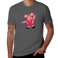 Clangers cartoon TShirt Odor Resistant Short Sleeve Top 2XL black