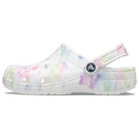 Crocs Classic Clog Bleach Dye Men Sneakers White Multi 207326-94S 39-40 white