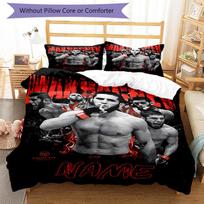 Mma Fighter 3PCS Bedding Set, Breathable Duvet Cover & 2 Pillowcases, Soft Bed Linen, Great Birthday Festival Gift 229cmx229cm