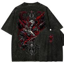 Devil May Cry Washed T-shirt 2026 New Model personality Clothes shirt Year round clothing Streetwear Trendy high quality Couples 2XL black