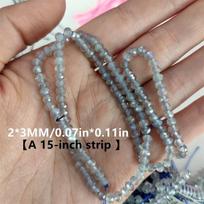 Karoliukai, 1 juosta, 2 * 3 mm labradoritas【15 colių】