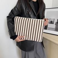 11-14 Inch Corduroy Laptop Sleeve Striped Design Tablet Laptop Case Laptop Sleeve Case  Office Home 14 inches smėlis
