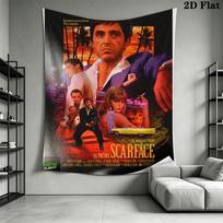 Scarface Ultimate Experience Tapestry Background Cloth Wallmounted Atmospheric Background Cloth Background Wall Hanging Cloth Work Of Art 180cm x 230cm