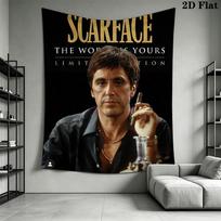 Scarface Ultimate Experience Tapestry Background Cloth Wallmounted Atmospheric Background Cloth Background Wall Hanging Cloth Work Of Art 180cm x 230cm
