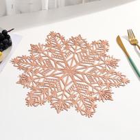 6pcs Hollow Table Mat Heat Resistant Insulation Pad Kitchen Accessories Snowflake Placemat  Hotel Style D