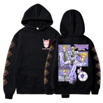 Anime Jojo Bizarre Adventure Kira Yoshikage Killer Queen Hoodies Men Women Fashion Hooded Sweatshirt Fleece Long Sleeve Pullover M