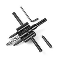 Adjustable Diameter Adjustable Hole Saw Kit 30-120mm Range 1-3/16 to 4-3/4 Inch Round Cutting Drill Bit High Carbon Steel