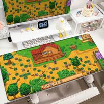 Anime Mousepad Stardew Valley Deskmat XXL Game Desk Protector Mat Antislip Keyboard Mice Mat Pc Accessories Rubber Mausepad Cute 30x80x0.3cm