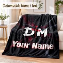 Custom Text Flannel Blanket Depeche Mode Print Warm Cozy Blanket Home Sofa Bedding 80cmx120cm