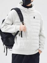 25 Cross-border high-quality pony printing European goods 2025 spring and autumn hooded trend thin cotton jacket men M