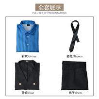 ONE PIECE cos kostiumas Sanji Shanji geltonas ir mėlynas kostiumas vyriškas cosplay kostiumas dvimatis cos apranga XXXL black