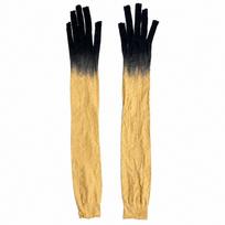 Ultra-thin Sunscreen Mittens Elbow Mesh Full Finger Gloves Gradient Color Gloves  Women