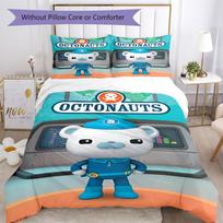 3pcs Octonauts Bedding Set Duvet Cover Closure Includes 1 Duvet Cover & 2 Pillowcases, Soft and Comfortable for All Seasons. 135cmx200cm