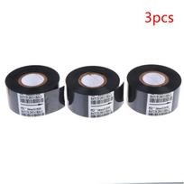 Fc2 30Mm*100M Juodas terminio spausdinimo juostelė štampavimo staklių spausdintuvui Rašalas Šilumos perdavimo juosta Spausdinimo data 3Pcs