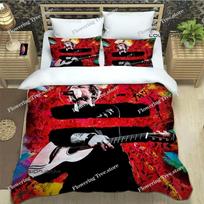 Singer Ed Sheeran Printed Bedding Sets Exquisite Supplies Set Duvet Cover Bed Comforter Set Bedding Set Luxury Birthday Gift 70x133cm 2pcs red