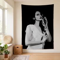 Lana Del Rey (57) Sieninė gobelenas Stilingas sienos kabinamas elementas miegamajam, svetainei, bendrabučiui Graži dovana šeimai ir draugams 150cmx200cm
