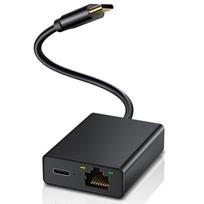 Goelely RJ45 100Mbps External Network Card Micro Port 4K Fire TV Stick LED Indicator Plug & Play Ethernet Adapter for Smart TVs