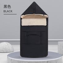 Stroller Baby Sleeping Bag Envelope Style Thick Warm Winter Infant Sleep Sack Black double zipper sleeping bag beige