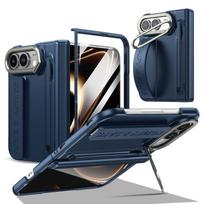For Apple iPhone Duo Case With Stylus Pen Holder Stylus Screen Protector Camera Stand Wristband Hinge Protection Phone Cover iPhone Duo