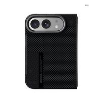 Magnetic Flip Case IPhone Duo Slim Carbon Fiber Texture Anti-fall PC Cover Men iPhone Duo