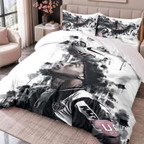 Ronaldinho 3Pcs Bedding Set Duvet Cover With Two Pillowcases For Bedroom Home Decoration 135cmx200cm