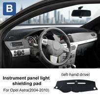 Flannel For Opel Astra 2004-2010 Car Dashboard Cover Pad Sunshade Protector Anti-UV Dash Mats Non-slip Pads Interior Accessories LHD Carpet