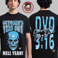 Drake OVO X WWE Collection Stone Cold Steve Austin T-Shirt 100 blue