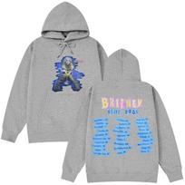 Singer Britney Spears Album Cover Graphic Hoodie Men Women Casual Harajuku Sweatshirt Oversized Streetwear Y2k Pullover Tracksuit Female Male Clothing XXXXL gray