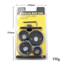 6/10/16Pcs 19 To 127Mm Hole Saw Set Wood Crown Drill Bit For Gypsum Board Wood Pvc Plastic Metal Woodworking Tools 6pcs