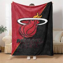 Miami Heat Theme Printed Blanket - Perfect for Couch, Bed, Travel & Outdoor Use | Machine Washable, Cozy & Durable. 80cmx120cm