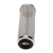 Akvariumo filtro apsauginis tinklelis 304 nerūdijančio plieno saugus žuvų bakas krevečių tinklinis tinklelis akvariumo žuvų bako filtravimui Black Inner Diameter 16mm/0.63in (Large)