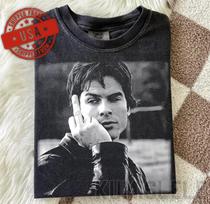 Damon Salvatore Vintage Shirt, Ian Somerhalder Graphic Tee, Retro 90s Vampire Diaries Tshirt, Comfort Colors Faded Tee, Salvatore Brother 140 gray