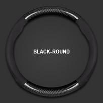 Car Carbon Fiber Leather Steering Wheel Cover For Skoda VRS Kodiaq Karoq Kamiq Octavia 1 a5 Scala Superb Yeti Fabia ENYAQ Citigo