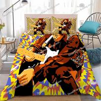 J-JIMI Singer H-HENDRIX Duvet Cover Set Home Style Bedding Soft Laundry Cotton Bed Student Dormitory Gift AU Single 140x210cm