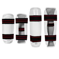 Taekwondo Arm Shin Guards Arm And Leg Protection For Kick Boxing MMA Karate Fighting Sanda Protective Equipment Gear 1 Set XS