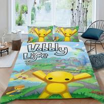Wobbly Life Game 3D Printed Bedding Set Cartoon Duvet Cover Pillowcases for Girls Boys Gifts 135x200cm