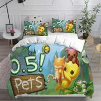 Wobbly Life Game 3D Printed Bedding Set Cartoon Duvet Cover Pillowcases for Girls Boys Gifts 140x210cm