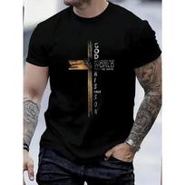 John 3:16 Son Of God Jesus Christ Cross T-Shirt 100% Cotton 130 gray