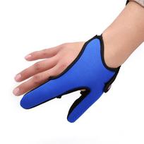 Thumb And Index Finger Finger Casting Glove 2 Fingers Protector Fishing Gloves Two-finger Gloves blue-Right