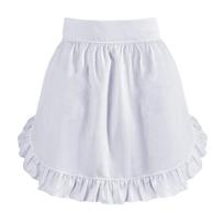 Cosplay Half Apron Lace Trim Lolita Bonnet Hat Simple Maid Apron Hat Set  Man Woman Apron Style B white