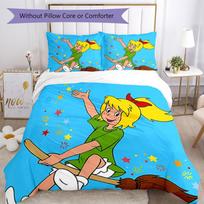 3pcs Bibi Blocksberg Bedding Set Duvet Cover Closure Includes 1 Duvet Cover & 2 Pillowcases, Soft and Comfortable for All Seasons. 180cmx210cm