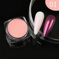 Aurora Moonlight Chrome Nail Powder High-Gloss Mirror Fine Glitter Pigment Manicure Aurora Pearl Rubbing Dust Chrome Nails
