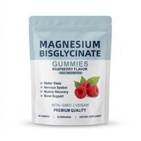 Magnesium Bisglycinate Gummies 400mg - Raspberry Flavor - 60 Gummies 1pack