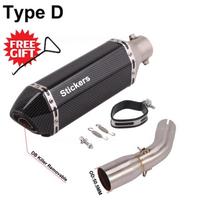 Užsimaunama sistema Kawasaki Ninja125 Z125 NINJA 125 2018 - 2022 motociklams Išmetimo sistemos Modifikuotas duslintuvas Nuimamas DB žudikas Type D gray
