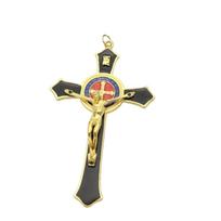 Catholic Catholic Jesus Cross Prayer Vintage Religious Decoration Saint Crucifix Pendant  Church