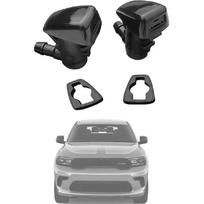 68269108AA Durango Premium Wiper Washer Nozzles Fit for 2011-2023 Dodge Durango WD Windshield Washer Fluid Jet Nozzle | Easy to Install | 2 Pack, Ref black