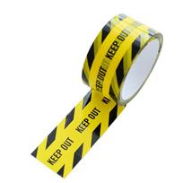 Geltona įspėjamoji juosta Lipni juosta Juodi simboliai Pavojus Identifikacinė juosta Universali 2-KEEP OUT