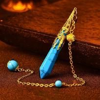 Pointed Meditation Natural Crystal Pendulums Energy Witch Spiritual Pendulos  Women Girls Style 13